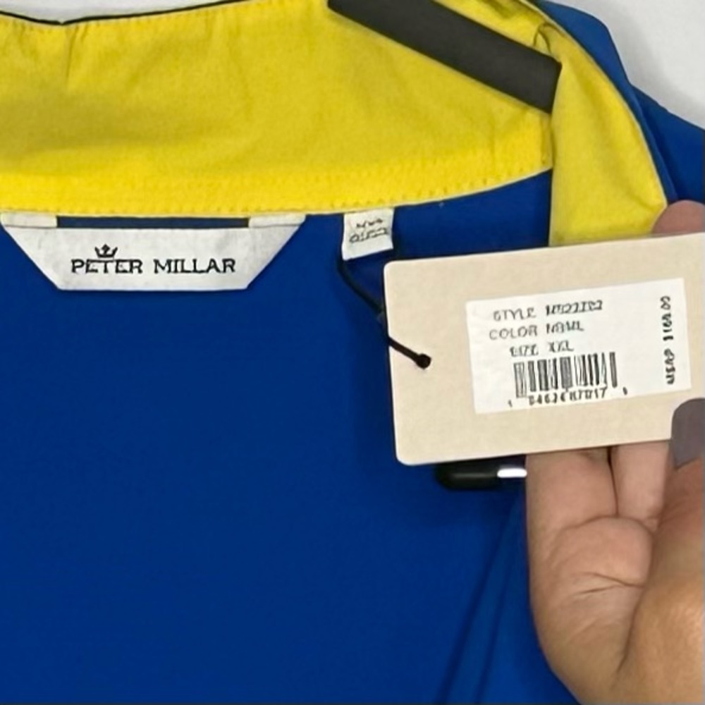 NWT Peter Millar Crown Sailing Nautilus Blue, White, Yellow Vest Size XXL - Picture 8 of 14